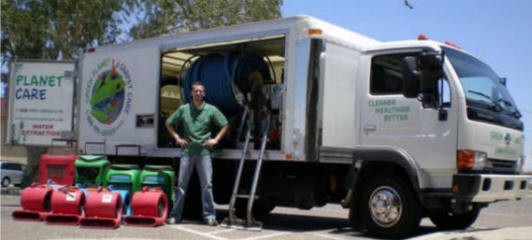 Side View of Carpet Cleaning Truck and Equipment in Scottsdale